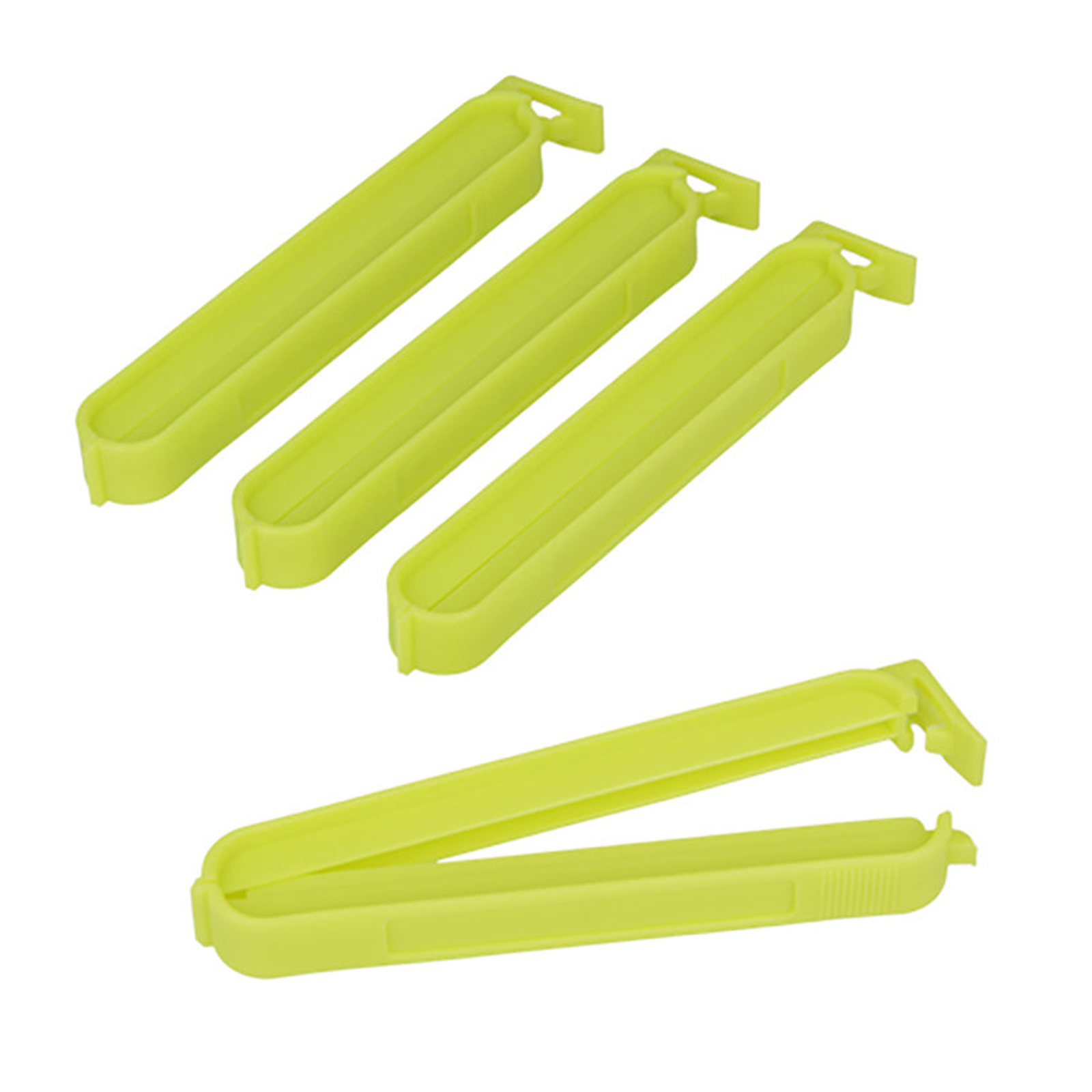 4-teiliges Set Verschlussklammern - verschiedene Farben - 10 cm