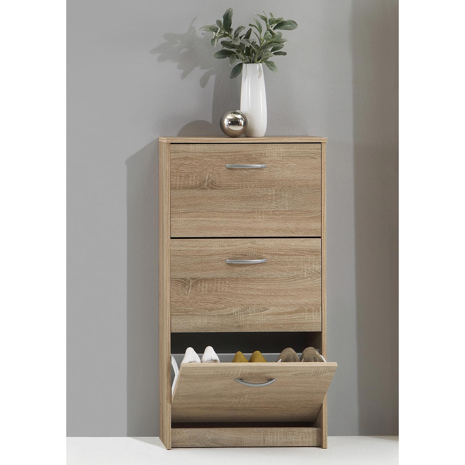 Schuhschrank - Sonoma Eiche - 59 cm hoch