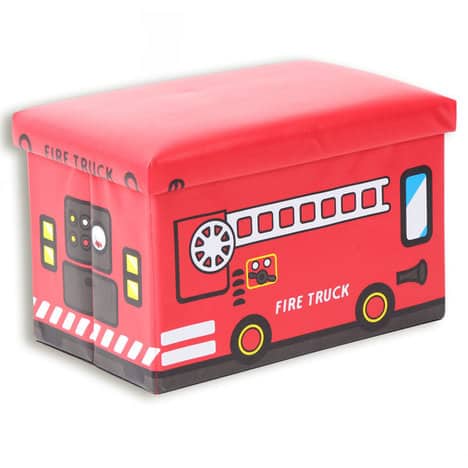 Spielzeugbox - Feuerwehr - rot - faltbar