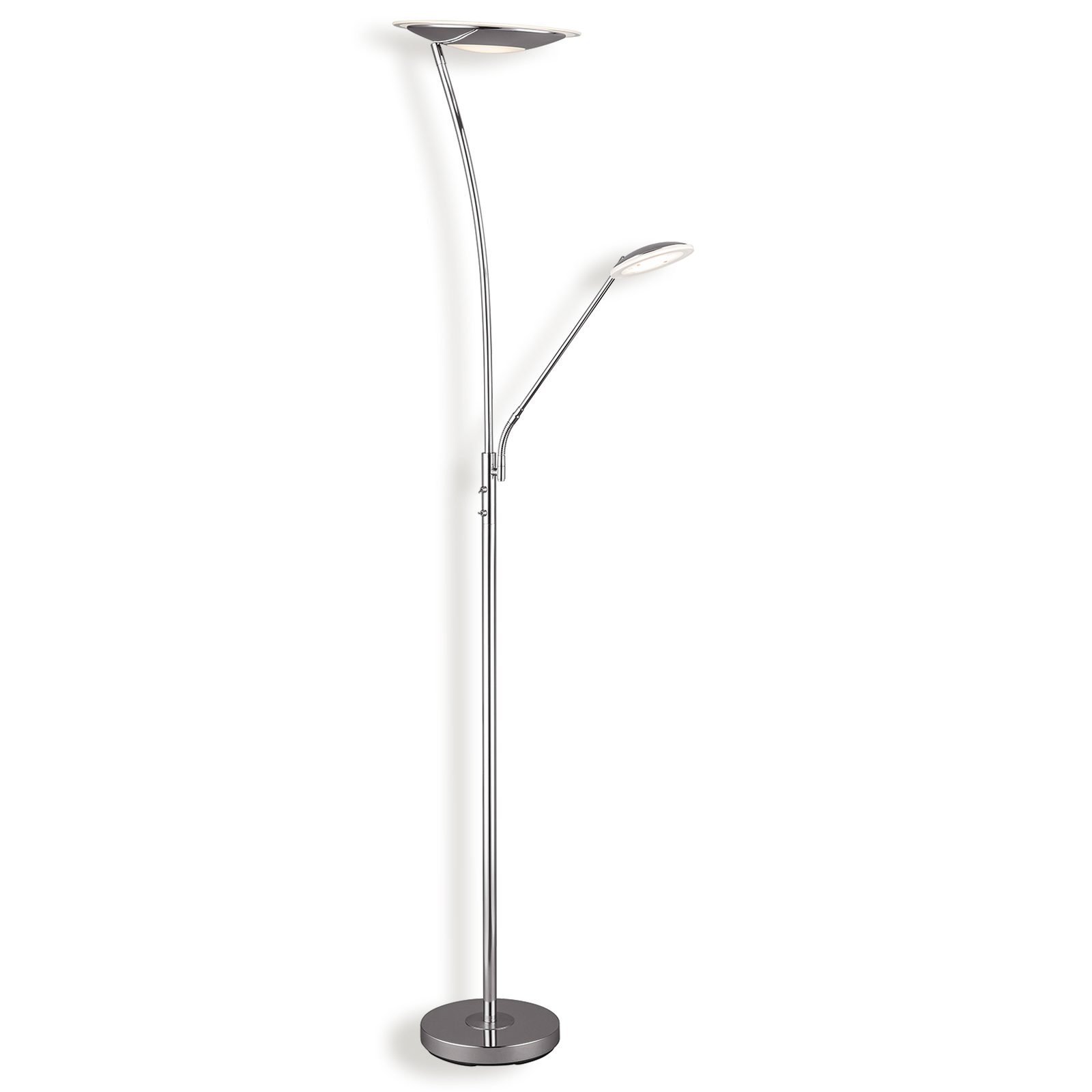 LAMPURA LED-Deckenfluter - silber - 180 cm