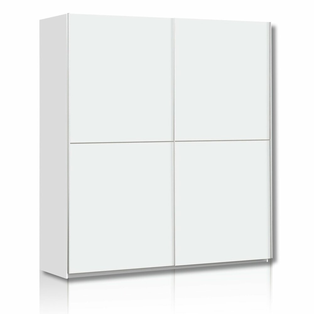 Schwebetürenschrank WINNER - weiß - 170 cm breit ...