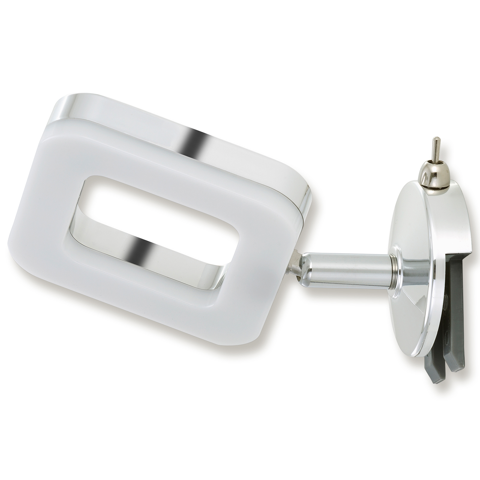 LED-Spiegellampe - Chrom-weiß - 1-flammig