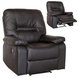 Sessel - schwarz - manuelle Relaxfunktion