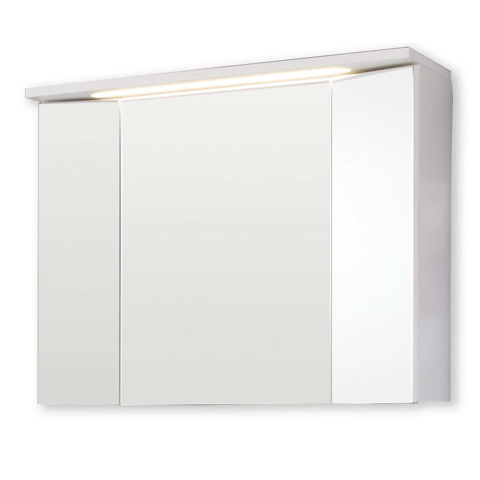 Spiegelschrank ADAMO - weiß Hochglanz - Beleuchtung - 100 cm ... Spiegelschrank ADAMO - weiß Hochglanz - Beleuchtung - 100 cm ...