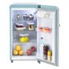 EXQUISIT Kühlschrank - RKS 100-16RVA++ - taubenblau - Retrooptik - 1242002000