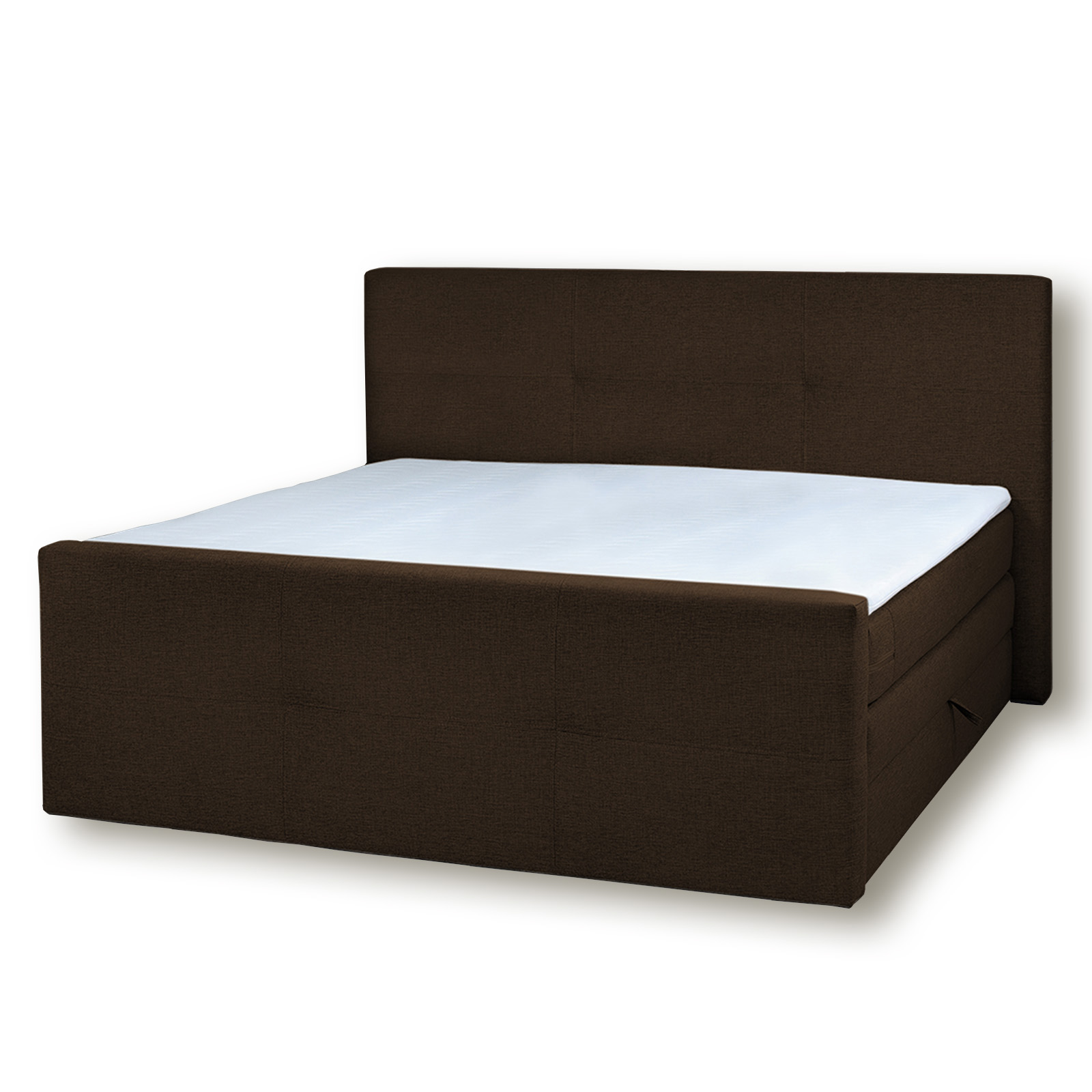 Boxspringbett - braun - H3 - 160x200 cm