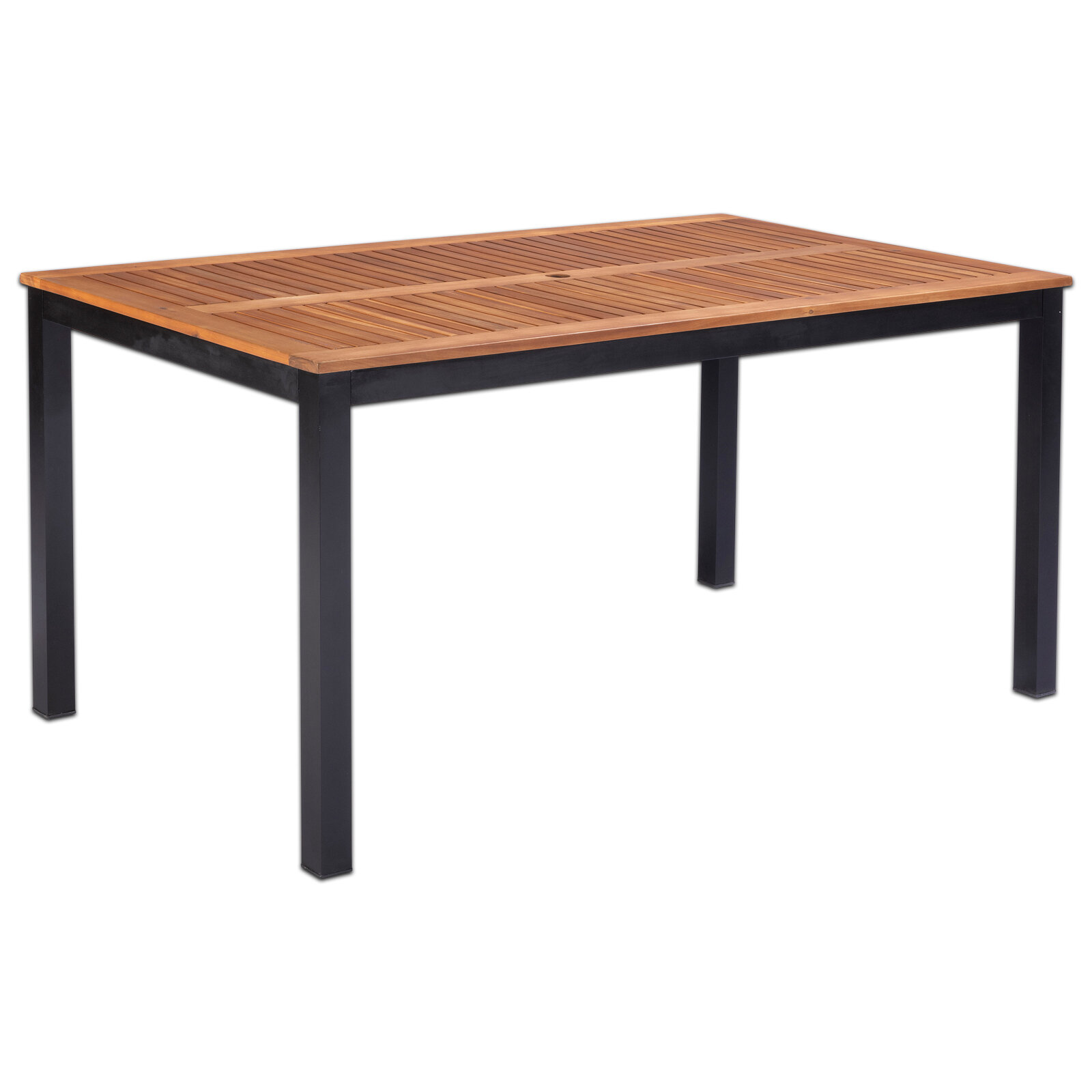 Angebot Roller Gardiola Gartentisch naturschwarz Akazie