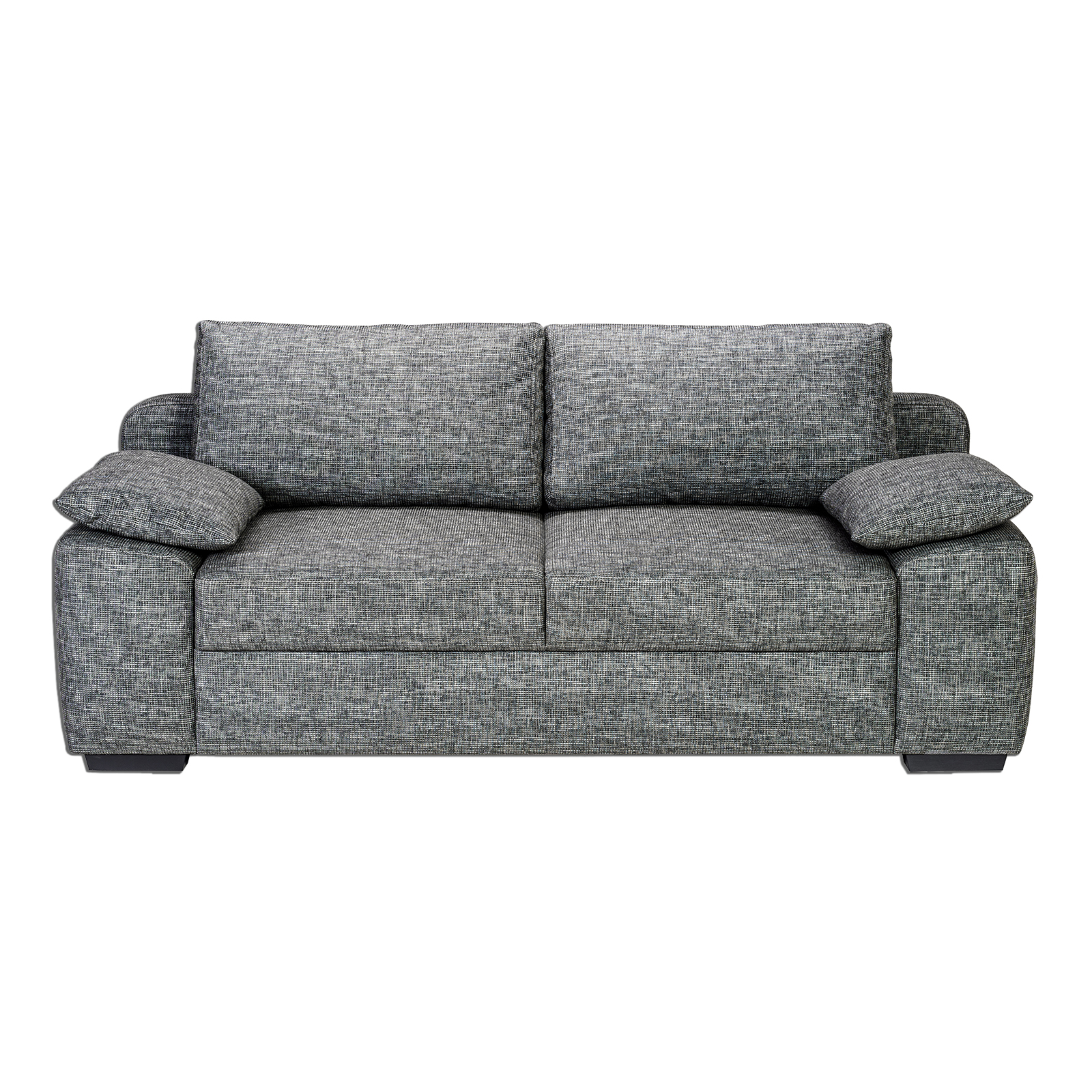 Schlafsofa - dunkelgrau - Dauerschläfer - inklusive Kissen