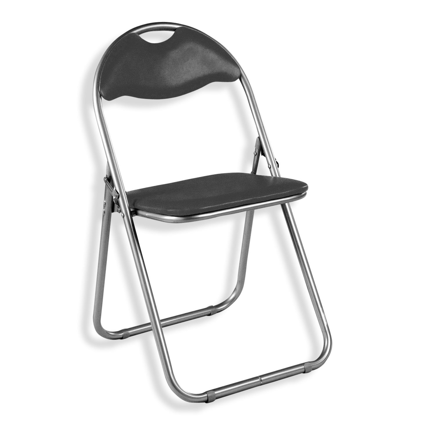 Klappstuhl BLACK - schwarz - Kunstleder | Klappstühle ...