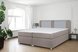 Boxspringbett - H3 - flamingo-silber - 180x200 cm
