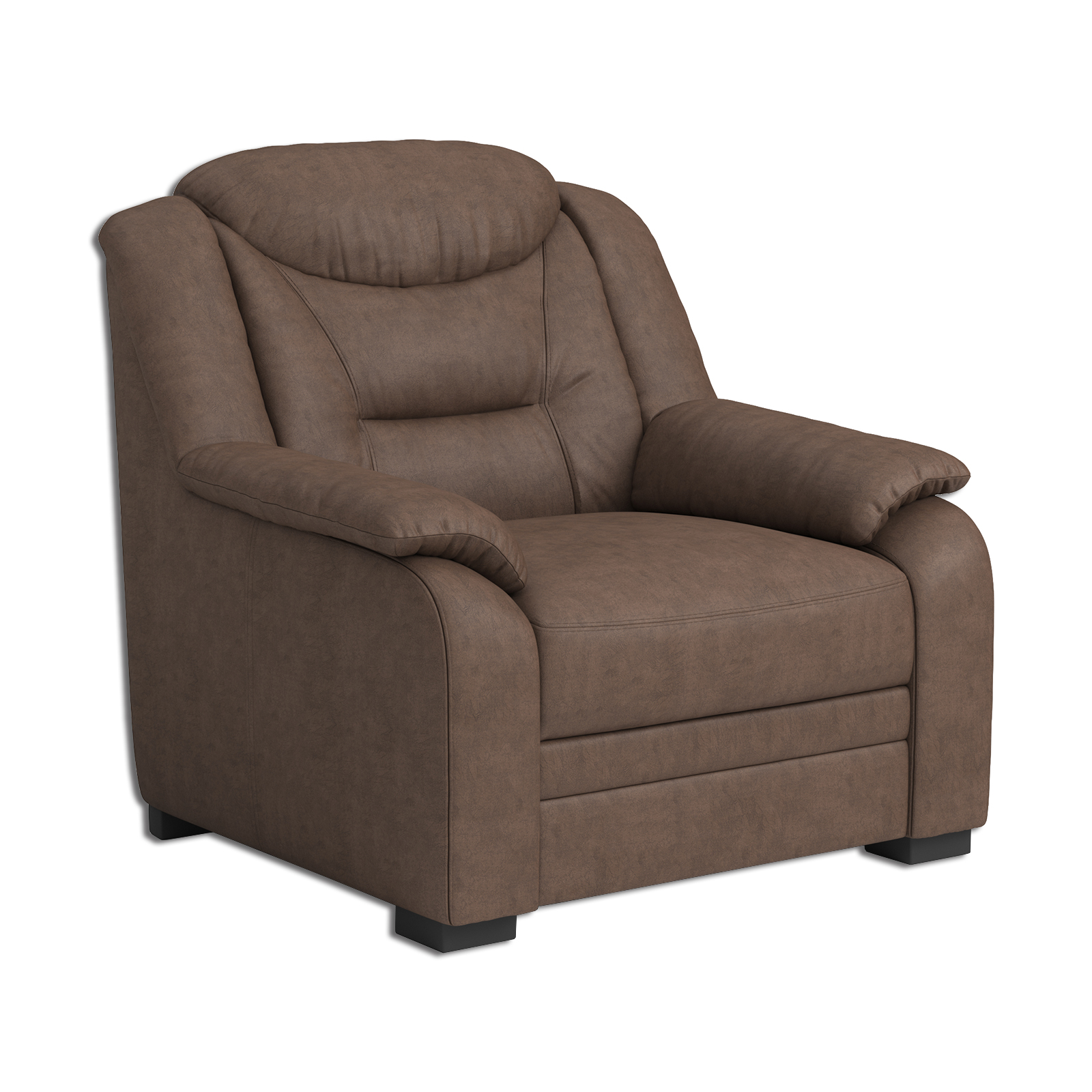 Sessel - braun - Microfaser