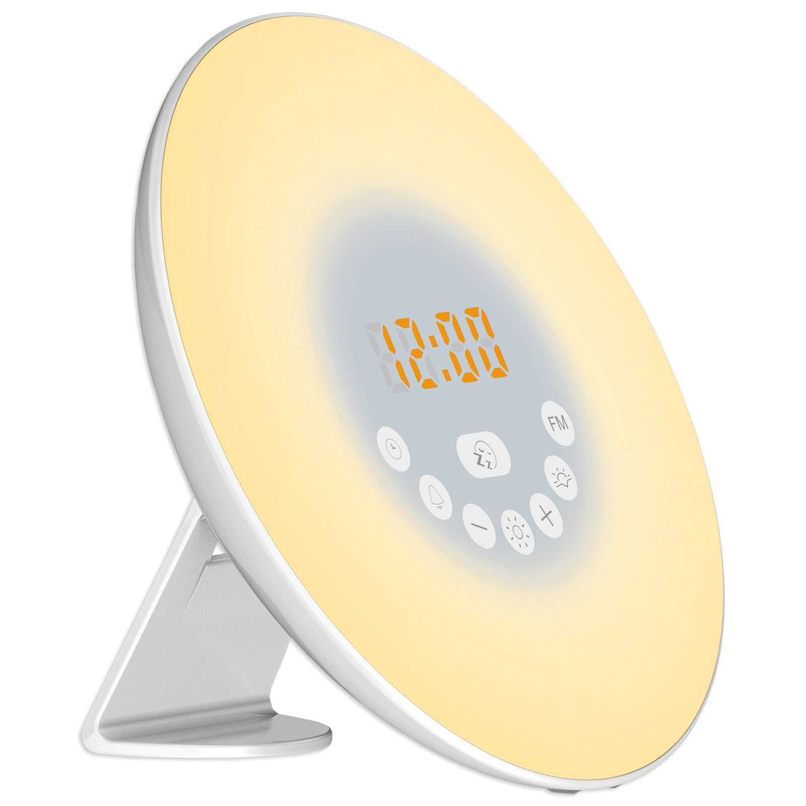 LAMPURA LED-RGB-Wecker - weiß - mit Radio