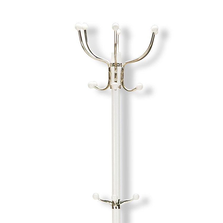 Kleiderständer - weiß - mit Marmorfuß - 38 cm breit