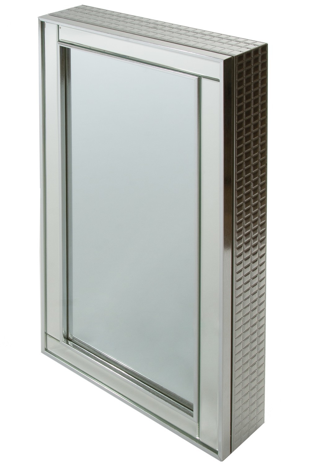 Spiegelschrank OZZY - silberfarben verspiegelt - 40x80 cm