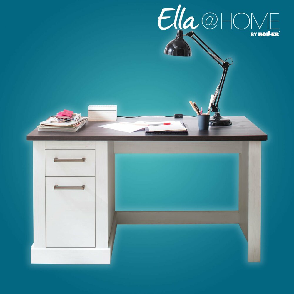 Ella Home Schreibtisch Pinie Weiss Wenge 138 Cm Online Bei Roller Kaufen