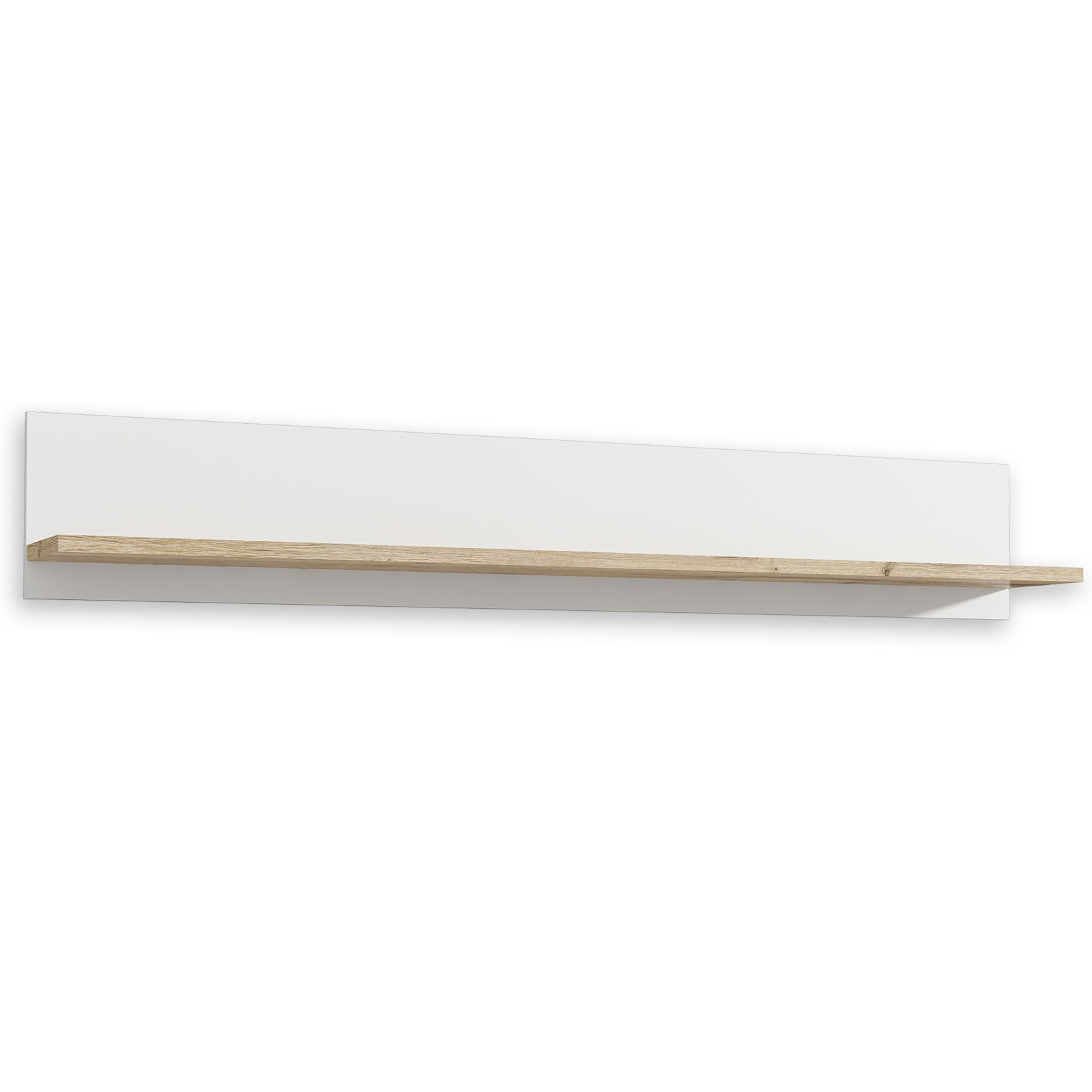 Wandboard - weiß-bianco Eiche - 160 cm