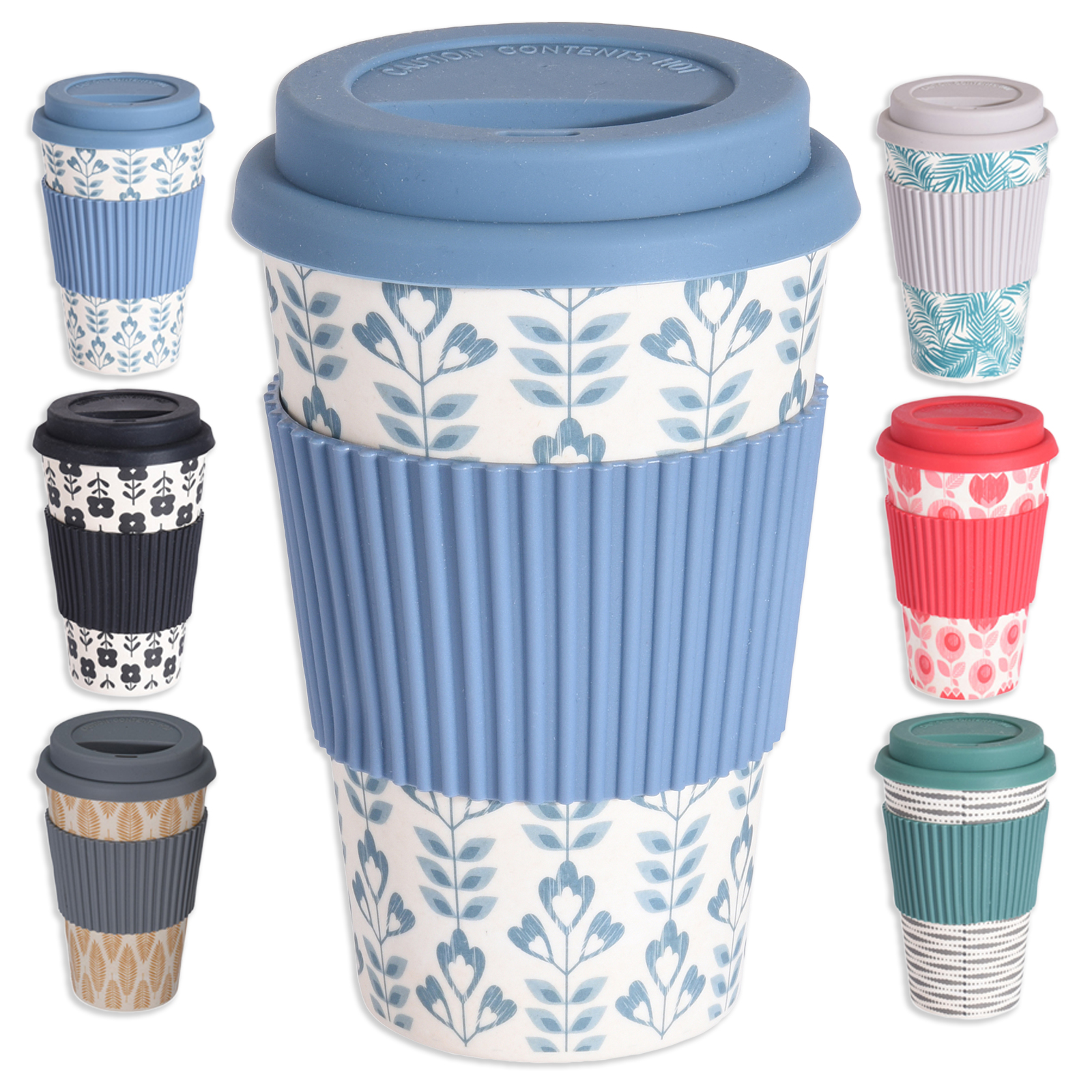 Kaffee-to-Go Becher - sortiert - Bambusfieber