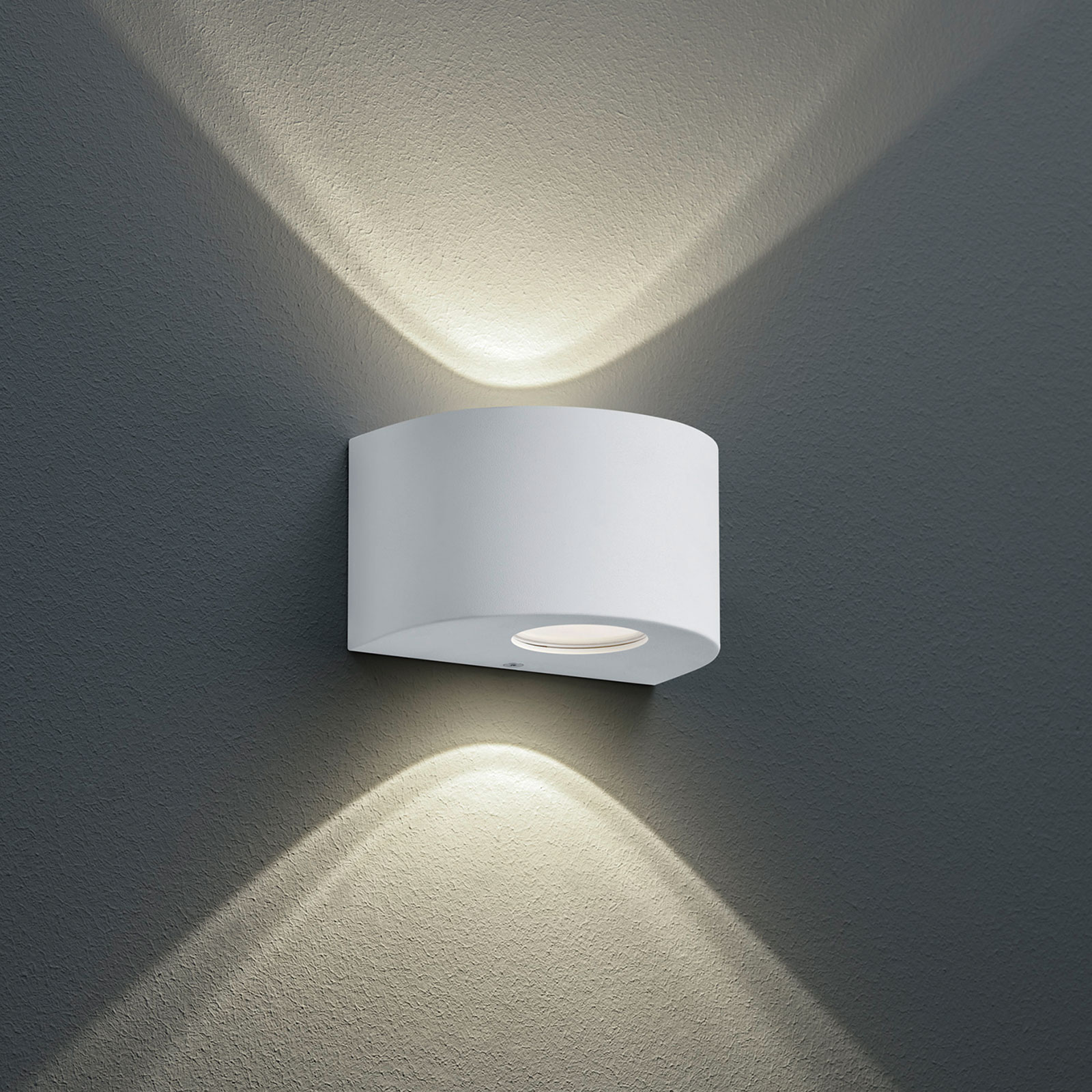 LED-Außenleuchte - weiß - 2-flammig