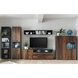 Standvitrine TEXAS - Schwarzstahloptik - Texas Oak - 50 cm