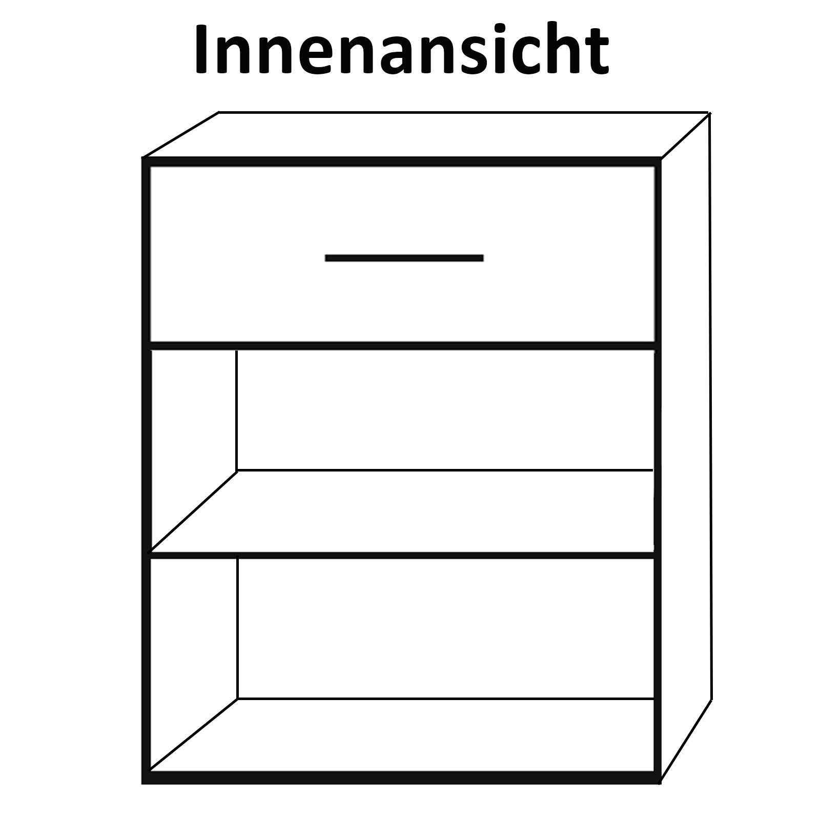 Kommode - Sandeiche-weiß - 96 cm breit