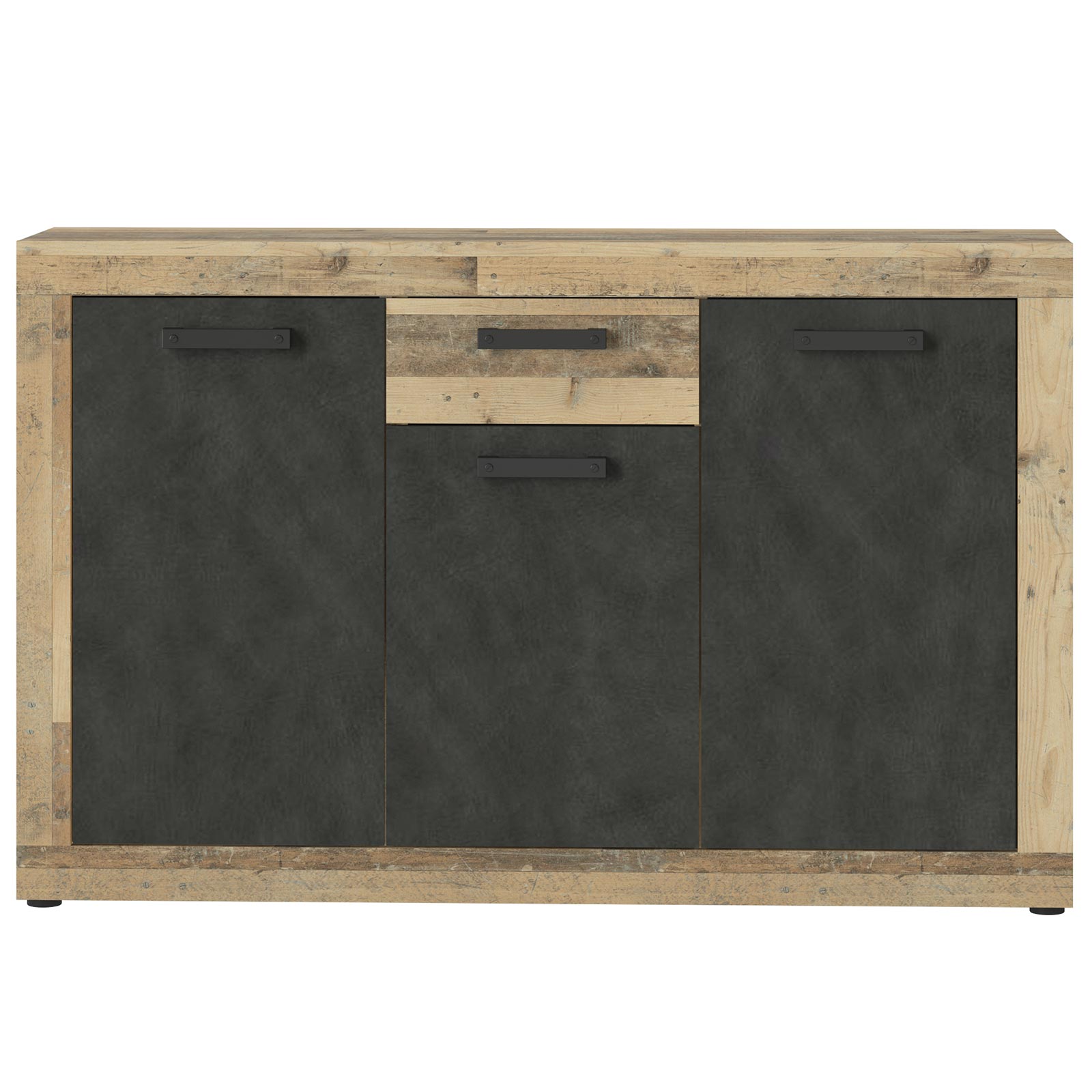 Sideboard - Oly Style hell - Matera dunkel - 135 cm