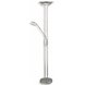 LAMPURA LED-Deckenfluter LEVINA - silber - stufenlos dimmbar