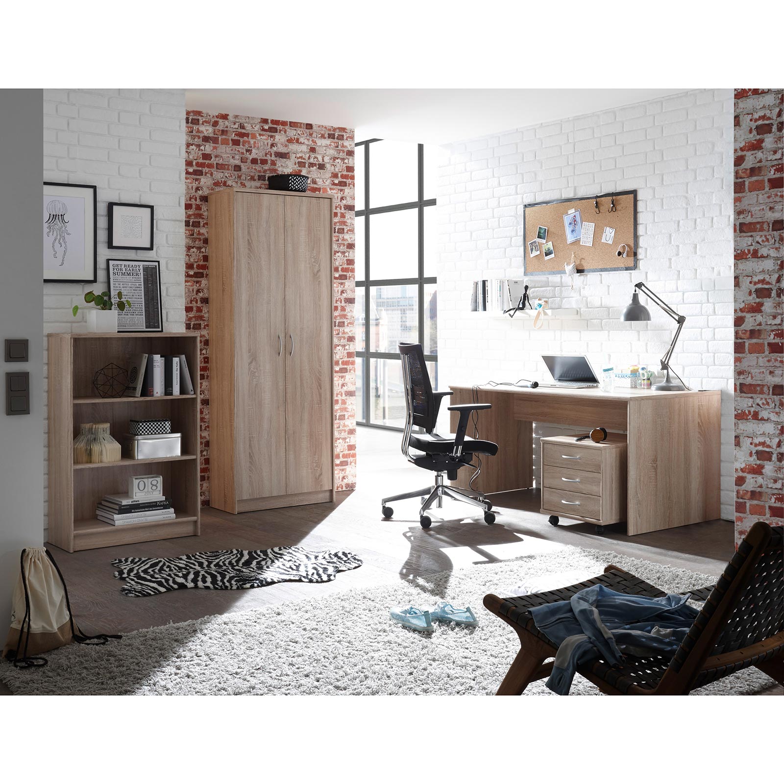 Hochschrank - Sonoma Eiche - 198 cm hoch