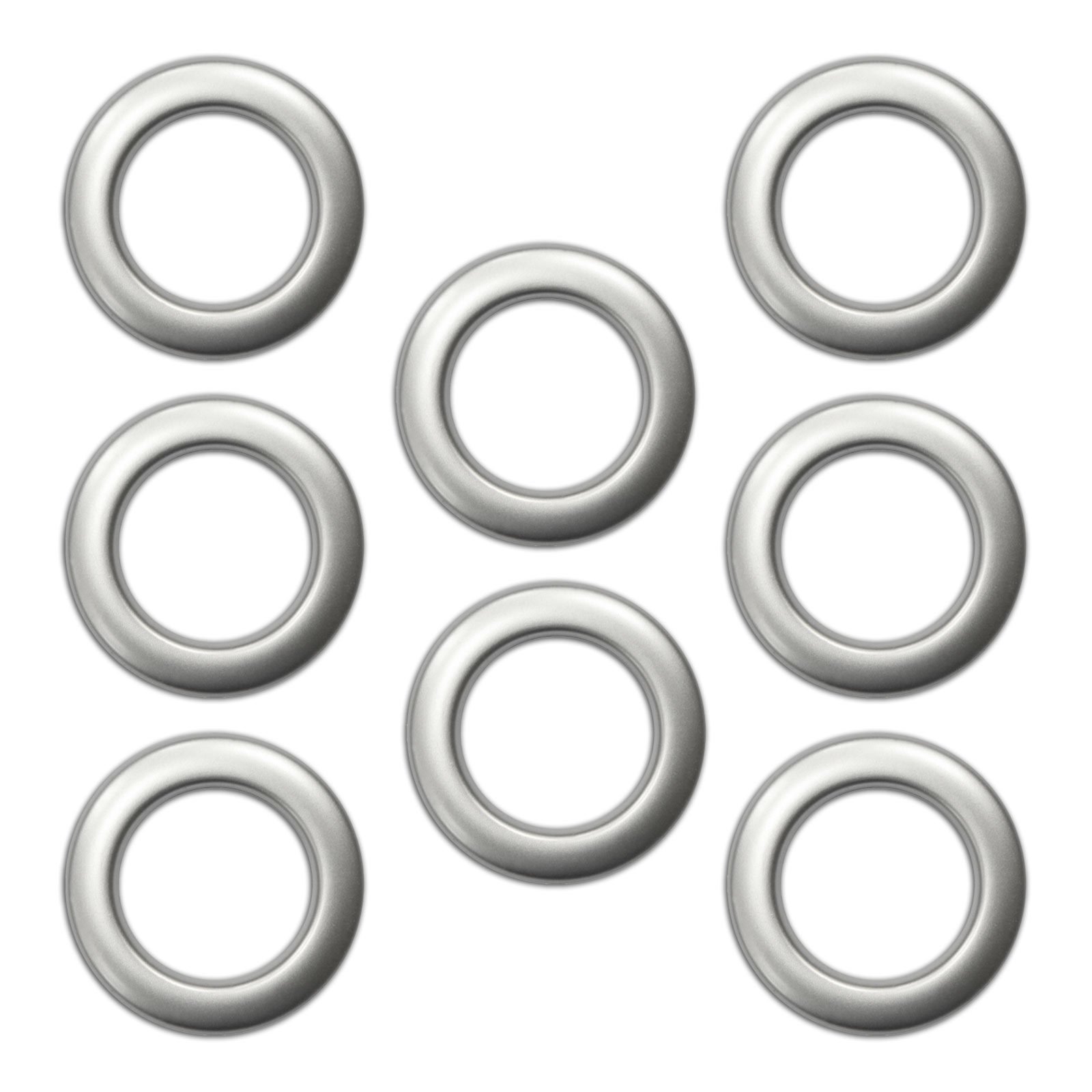 Rollring Größe 7 8 9-PAL Drei Kreise Edelstahl-Silber 