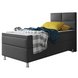 Boxspringbett MIAMI - anthrazit - mit Bettkasten - H3 - 90x200 cm