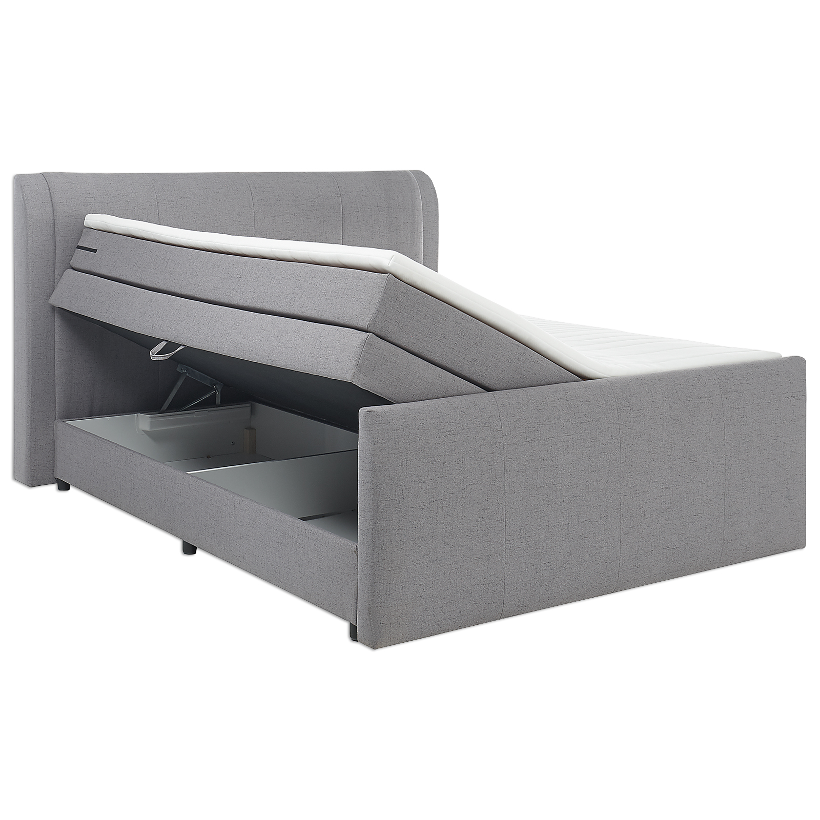 3-teiliges Schlafzimmer-Set - grau - 180x200 cm