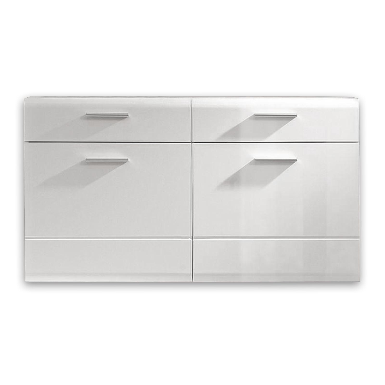 Schuhschrank - weiß Hochglanz - 120 cm breit
