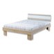Futonbett - Sonoma Eiche-weiß - 140x200 cm