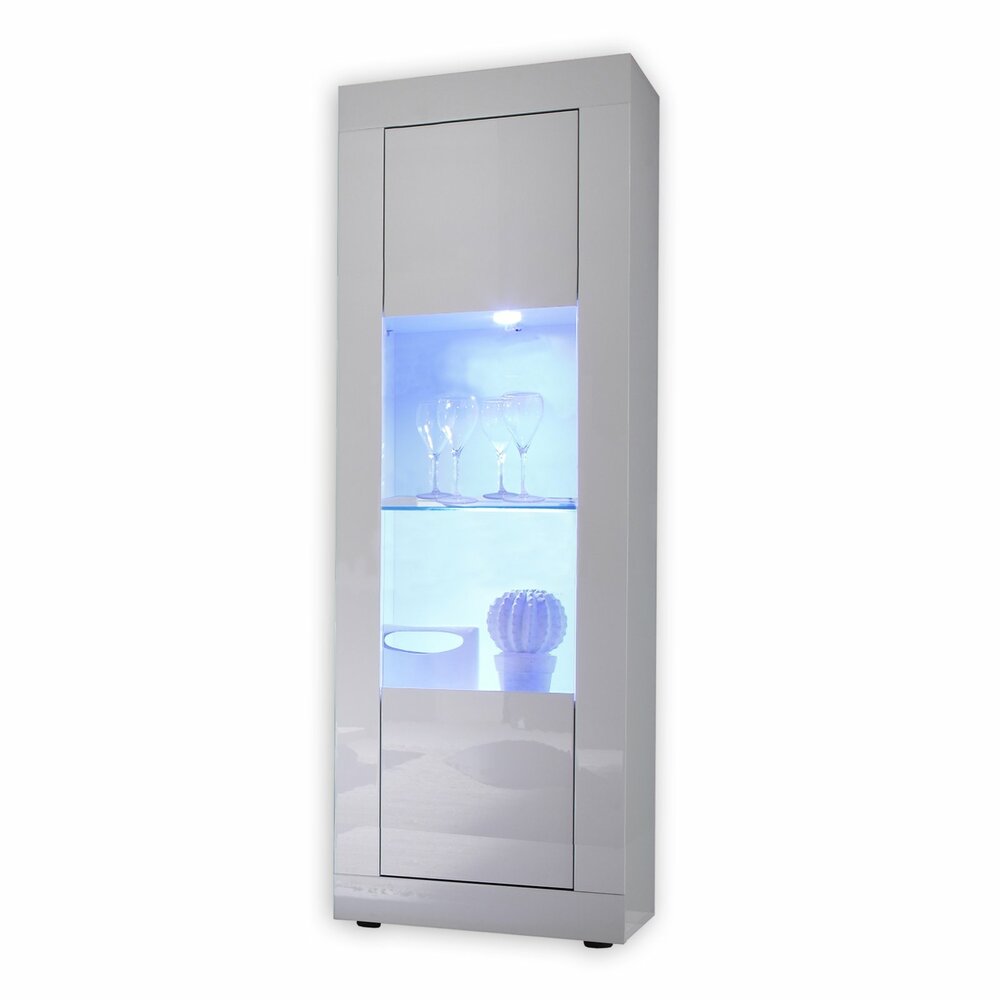 Vitrine BASIC - weiß Hochglanz - 61 cm breit | Online bei ROLLER kaufen