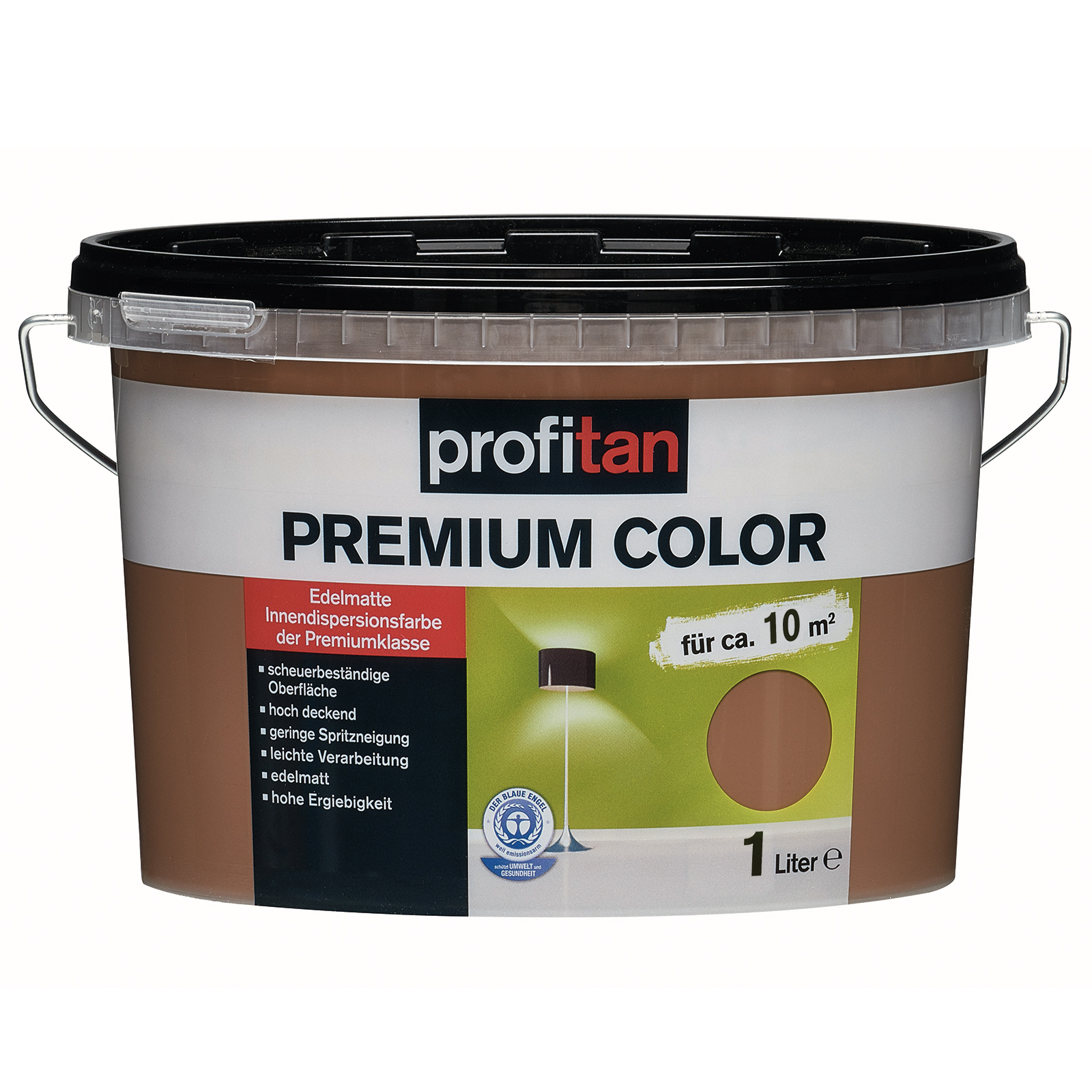profitan Wandfarbe Premium Color - hot chocolate edelmatt - 1 Liter