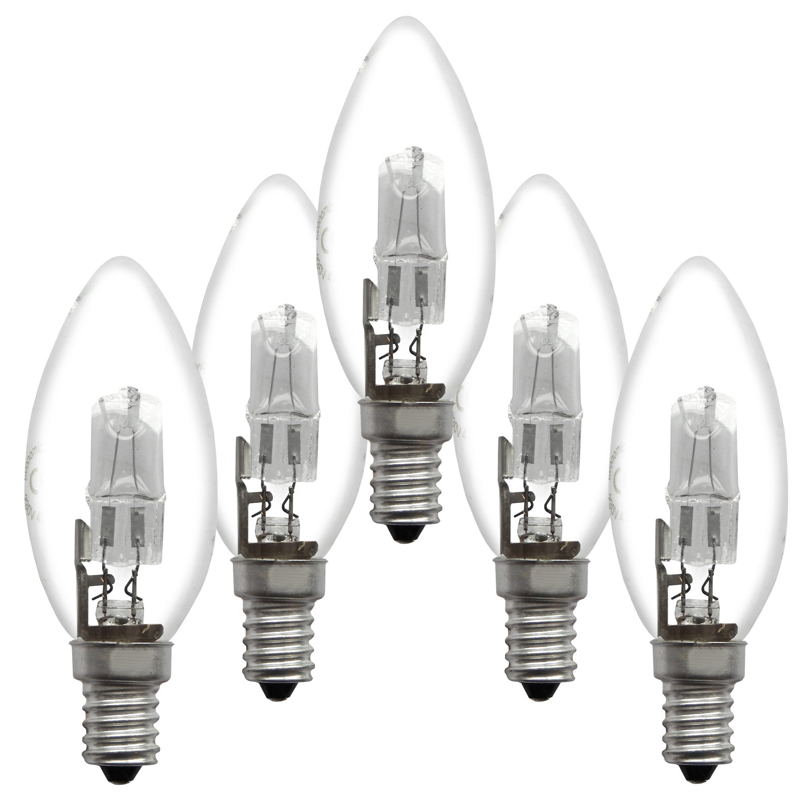 5er-Set Halogen-Leuchtmittel - E14 - 28 Watt