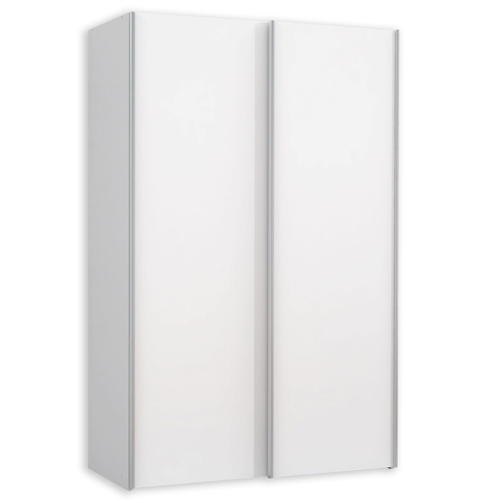 Schwebetürenschrank - weiß - 2-türig - 190 cm hoch