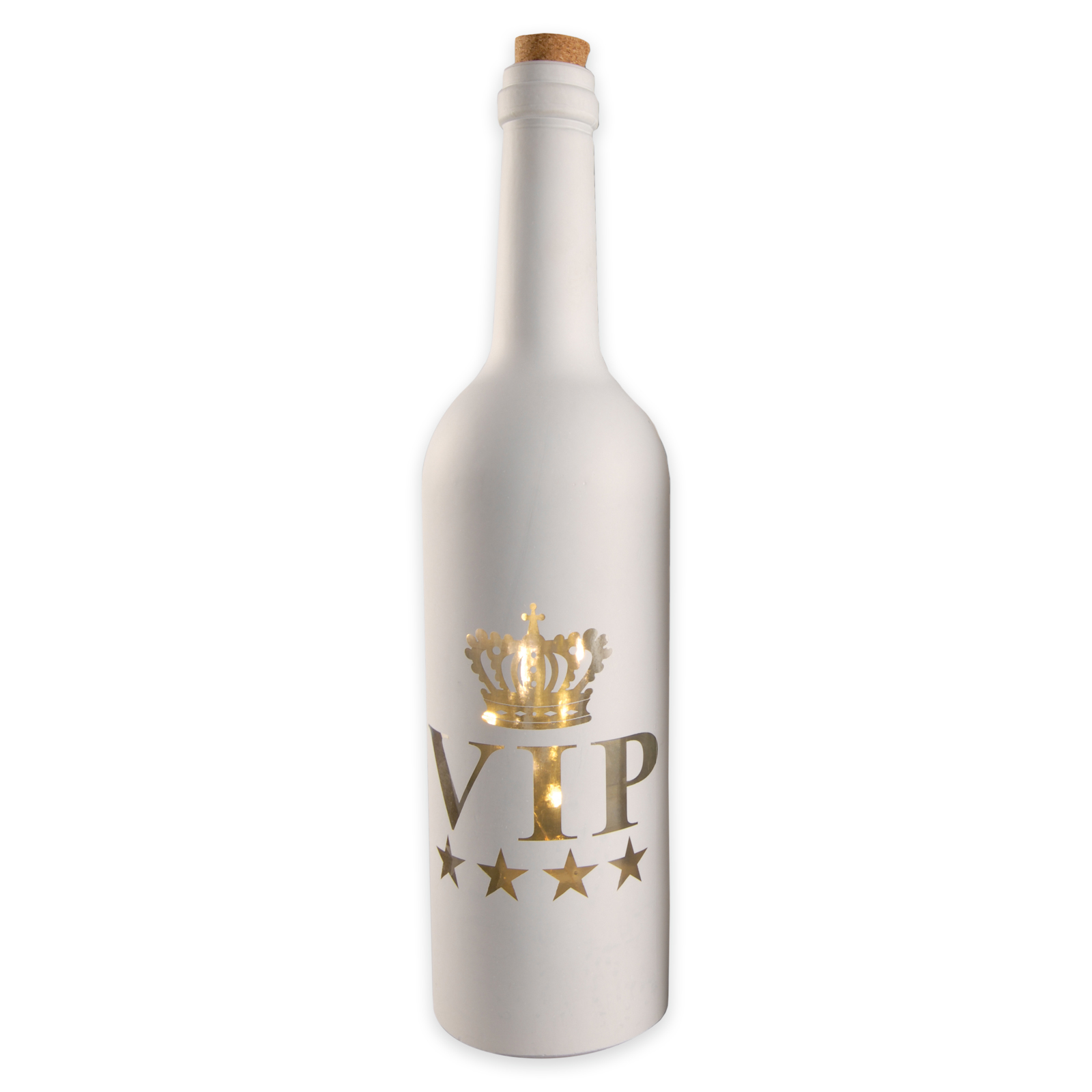 LED-Flasche - VIP - farbig sortiert - Glas