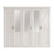 Kleiderschrank - Pinie-weiß - 255 cm
