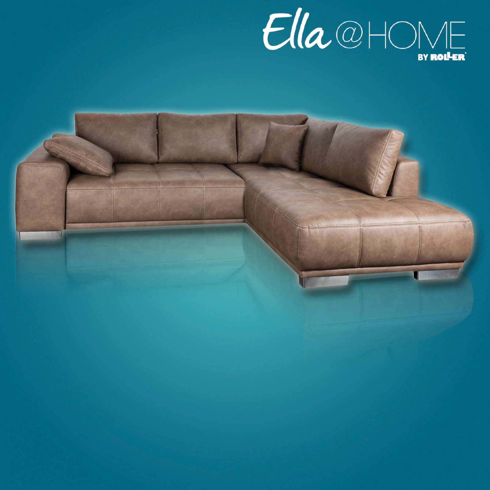 Ecksofa Leder Roller Sofa Couches Wohnlandschaften