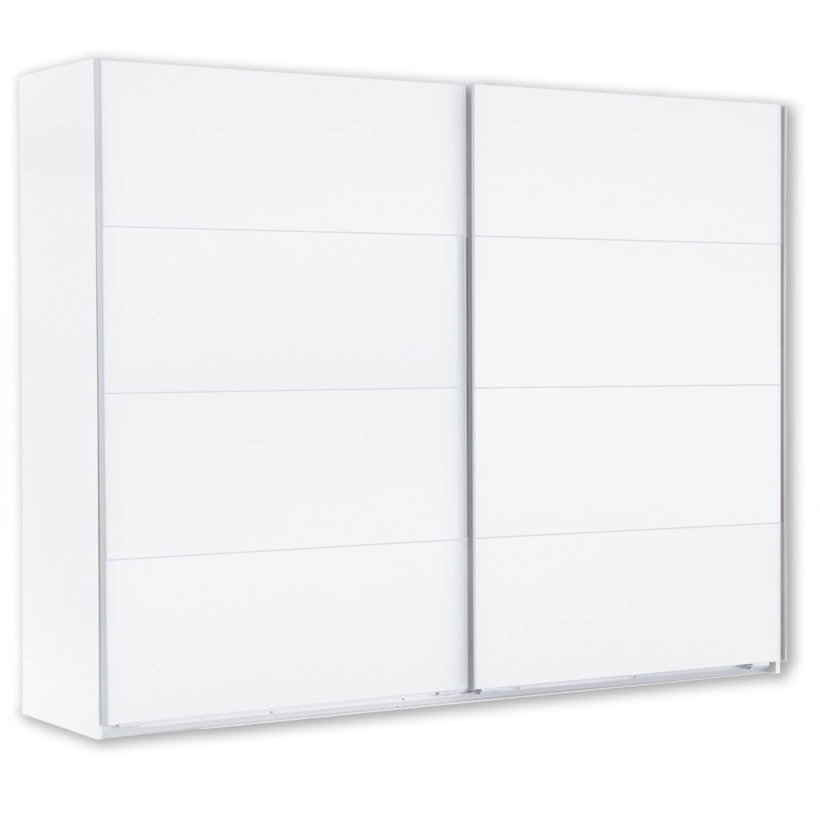 Schwebetürenschrank - alpinweiß - 270 cm breit