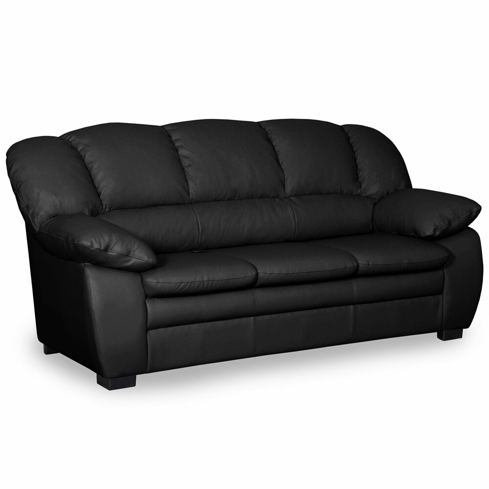 3SitzerSofa schwarz Kunstleder Online bei ROLLER kaufen