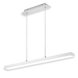 LED-Pendelleuchte AGANO - alu-weiß matt - 150 cm
