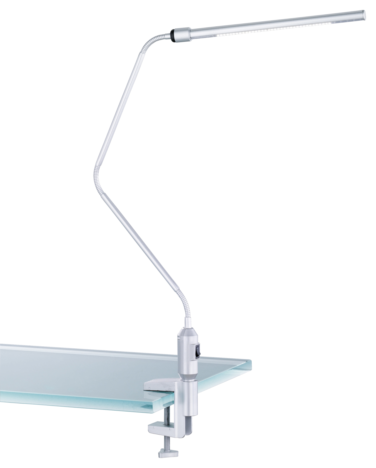 LED-Klemmleuchte - titan-silber