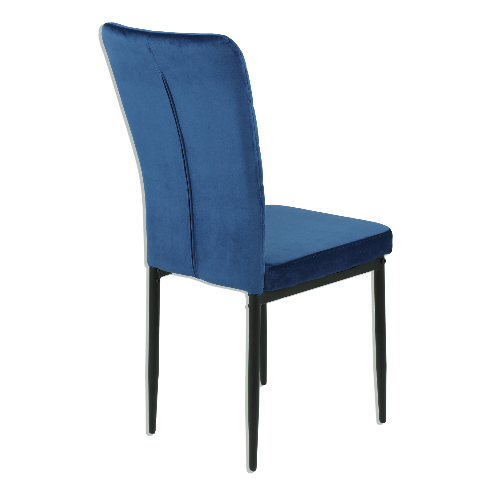 Stuhl - blau - Samtvelour