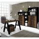 Schreibtisch MISTER OFFICE - Texas Oak-Schwarzstahl - 140 cm