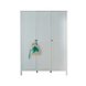 Kleiderschrank - weiß - 141 cm breit