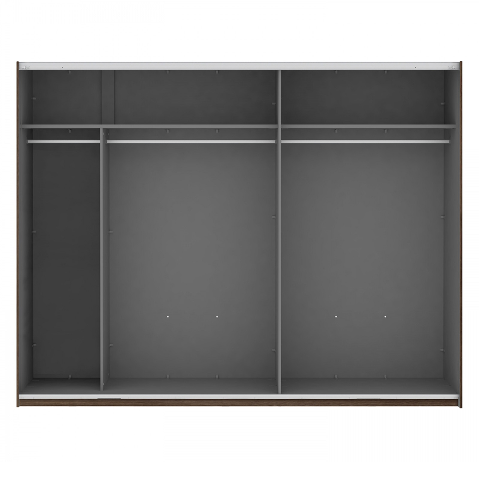 Schwebetürenschrank - Schlammeiche-Schwarzeiche - 270 cm