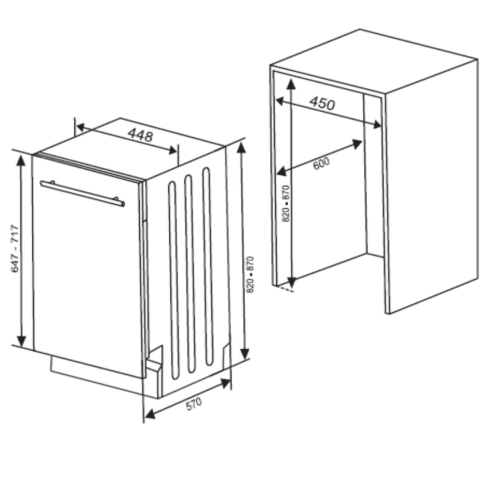 TELEFUNKEN Geschirrspüler TFVGS45X10 - A++