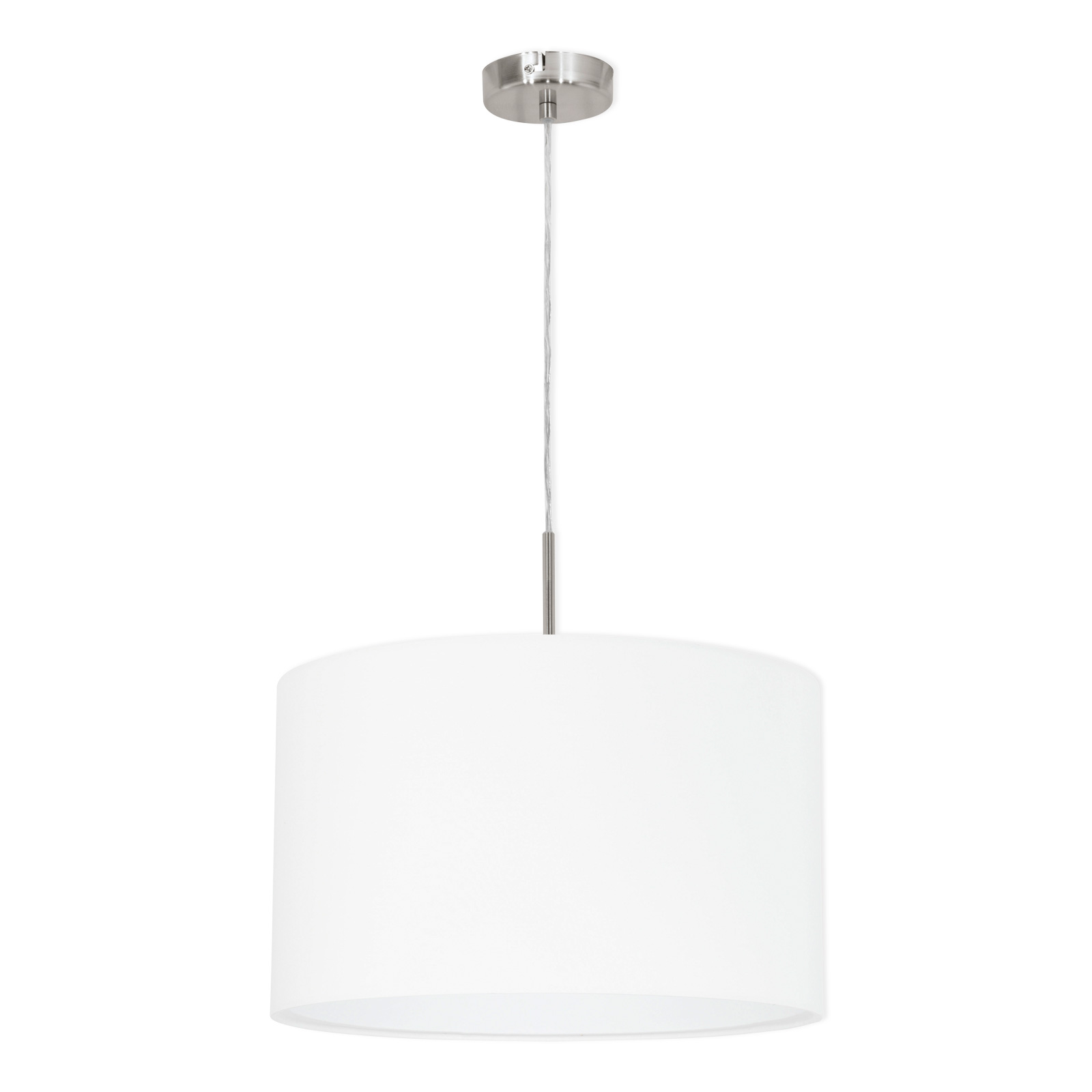 LAMPURA Pendelleuchte - weiß - Stoff - 23 cm