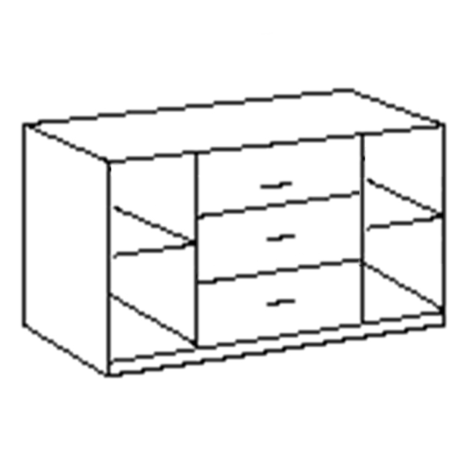 Sideboard - Sandeiche - Edelstahl